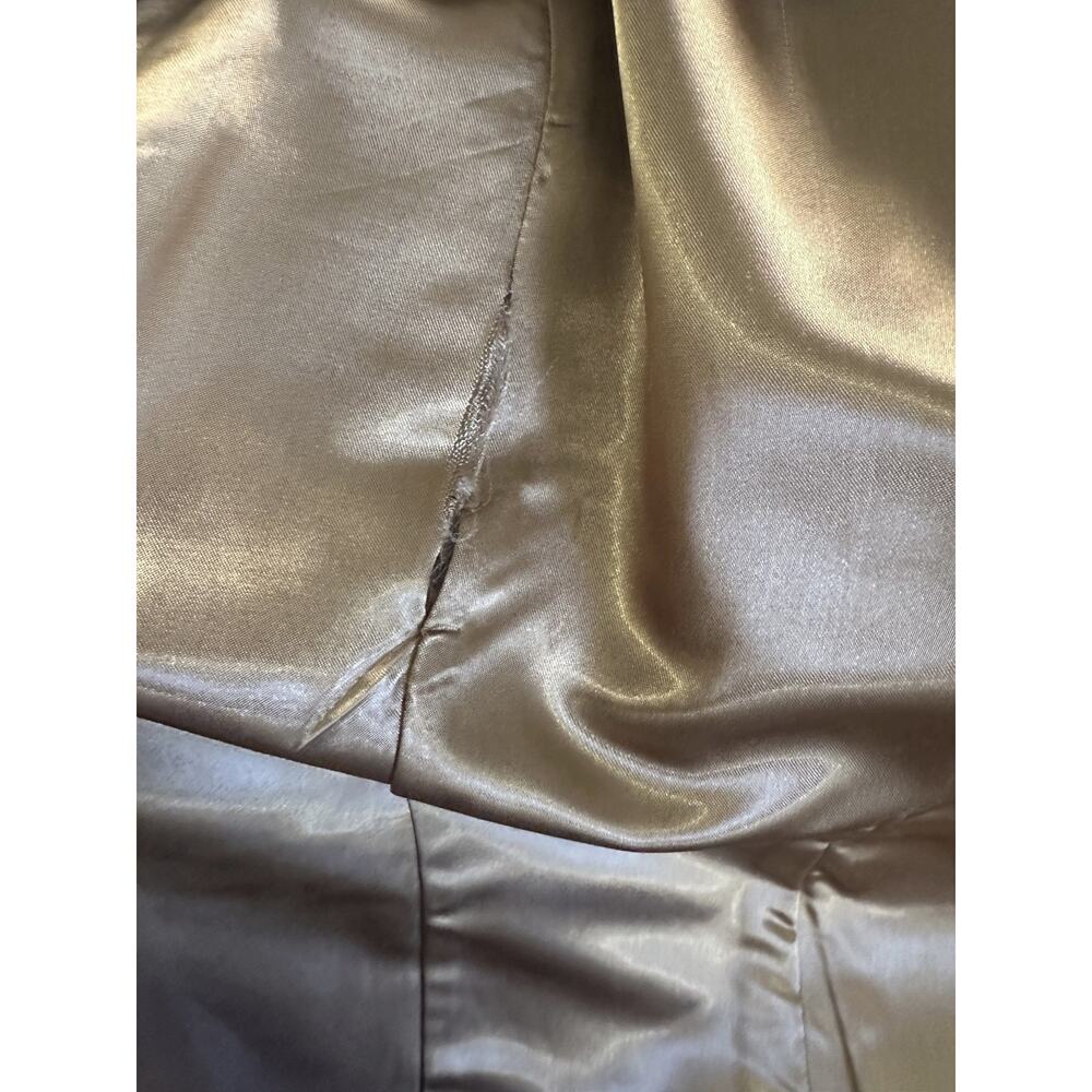 Valerie Stevens Genuine Lamb Leather Coat Camel Brown Size Large *Lining Damage* - Picture 12 of 16